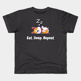 Eat. Sleep. Repeat - Funny Animal Dog Kids T-Shirt